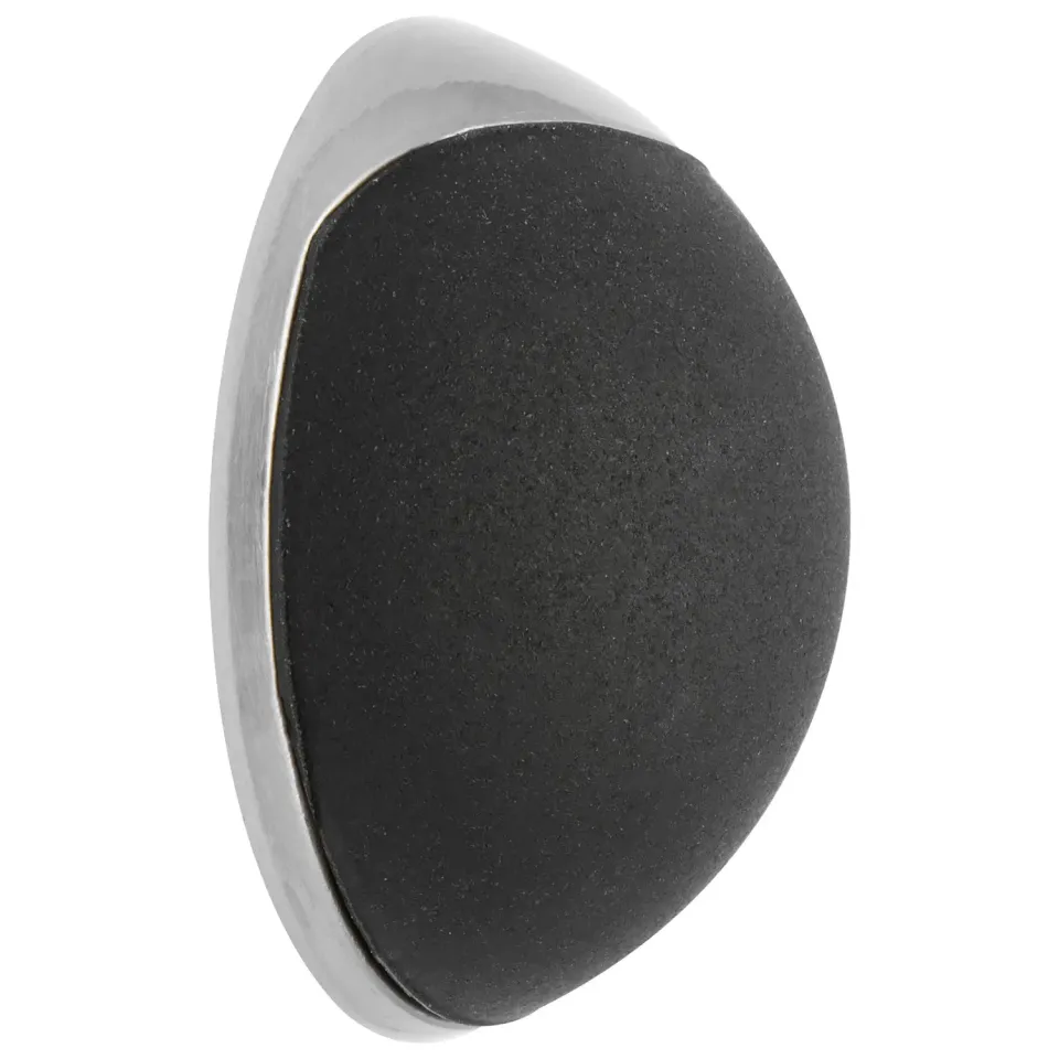 WAGNER Fermaporta muro Ø30x12 mm zinco argento nero