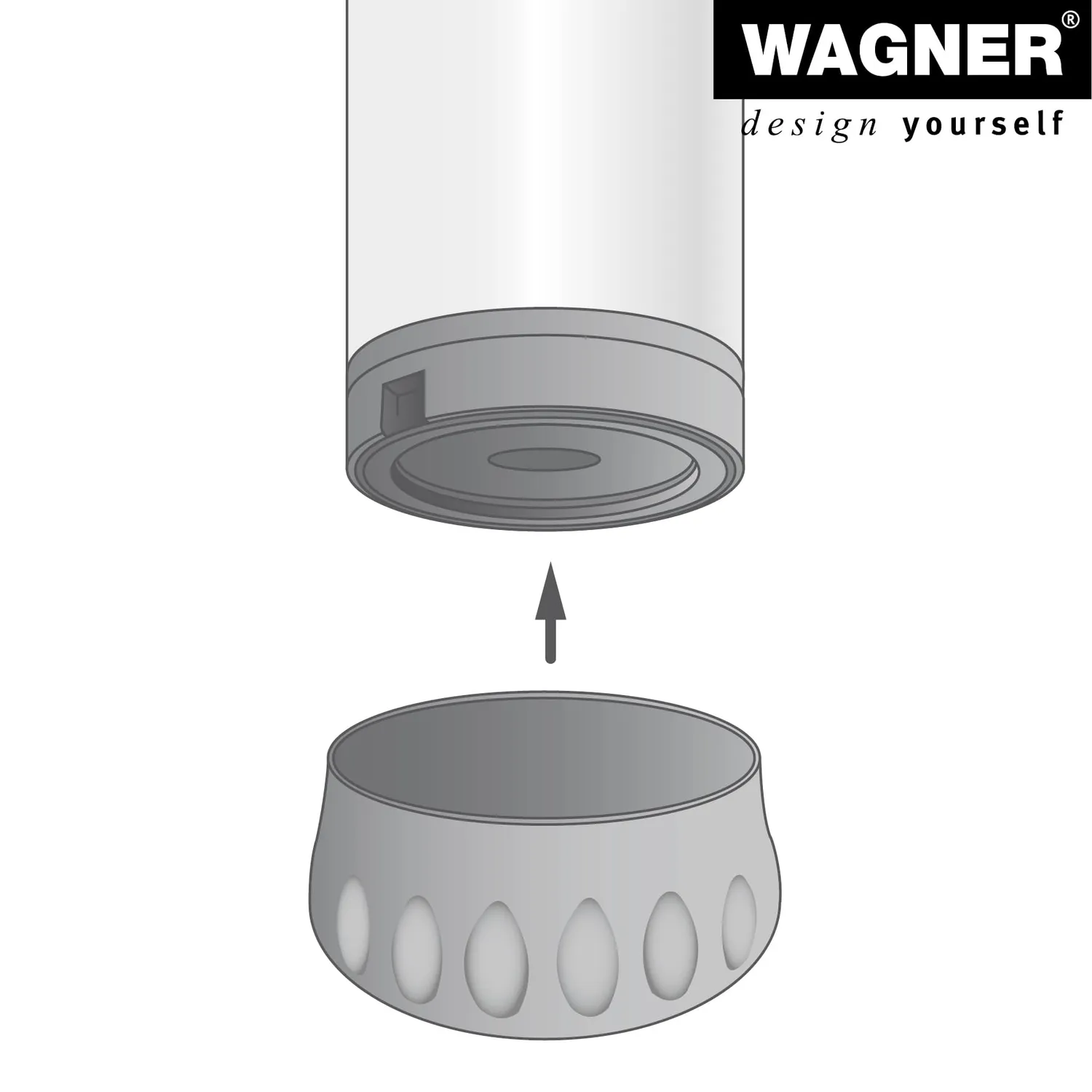 Wagner Teno ST 3960 tappo design 60 mm plastica 1 pezzo