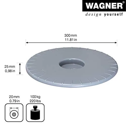 Wagner Ultraflat carrello piante Ø30 cm grigio 100 kg
