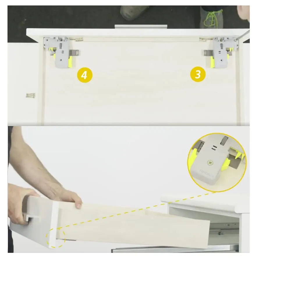 Indaux Quadro Guide Cassetto 300mm estrazione totale 40kg