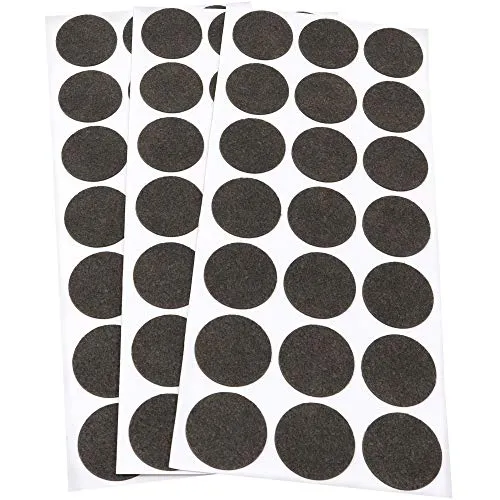 Adsamm feltrini ultrasottili marroni 30 mm 63 pezzi viscosa 1,5 mm