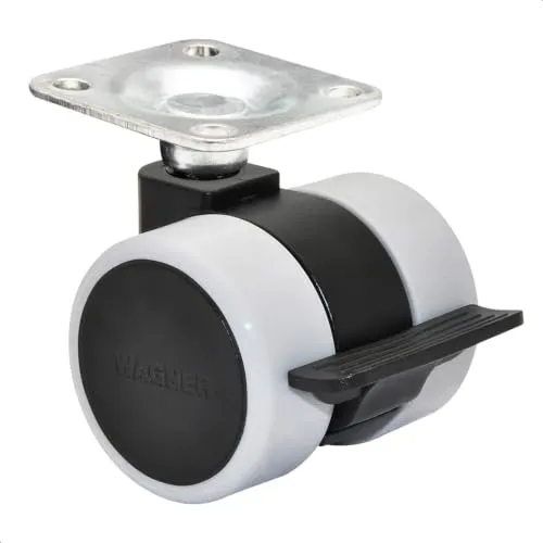 Wagner RO0243 rotella mobili piastra nero-grigio 1pz 70kg