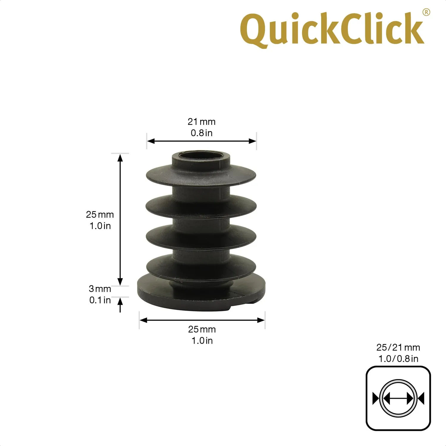 Wagner QuickClick 15787400 feltrini da inserire Smart 21/25 mm 0° 4 pz