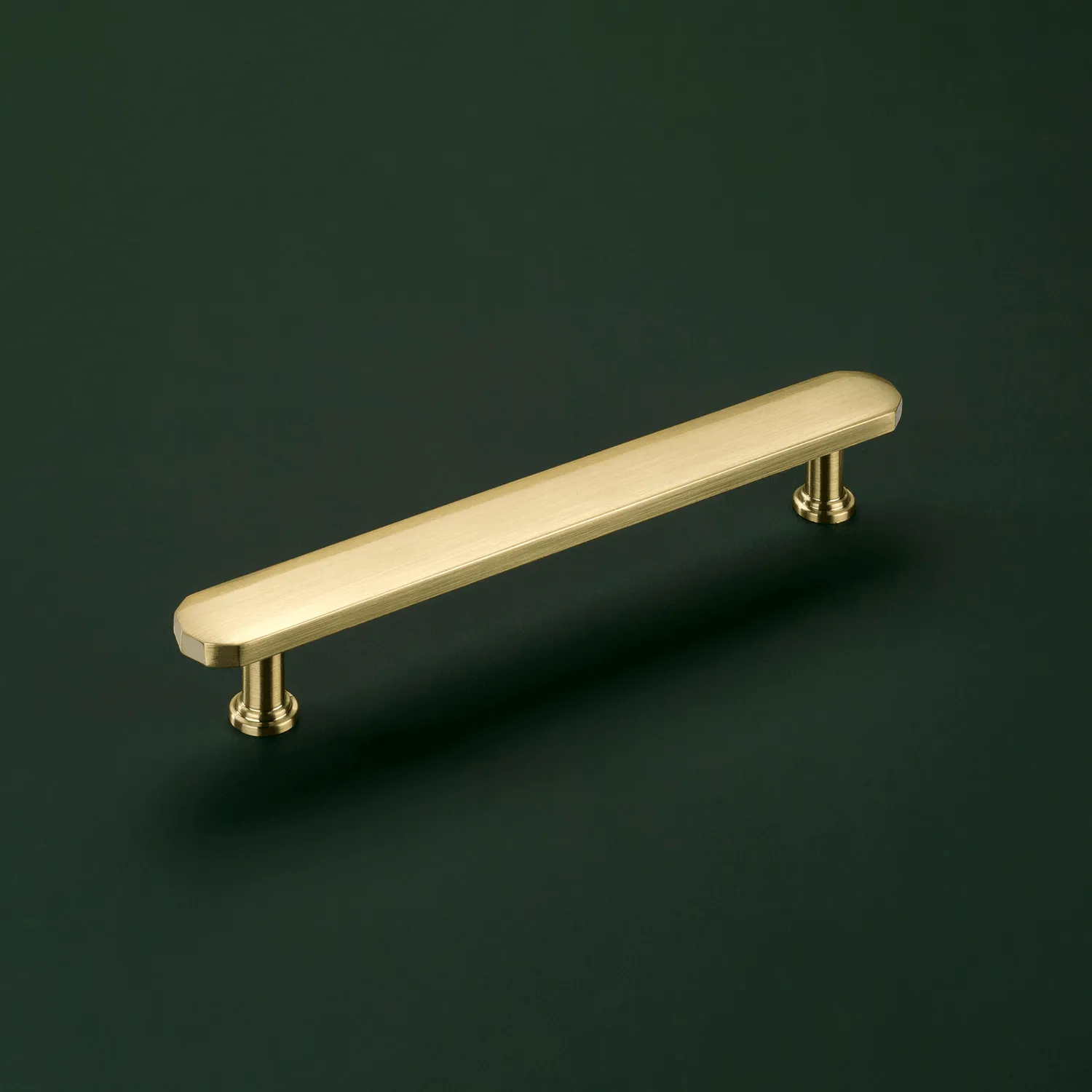 Crofts & Assinder Leamington maniglia art déco ottone