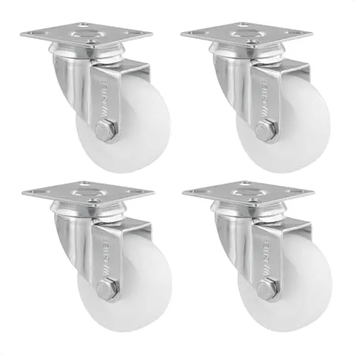 WAGNER ECO set 4 ruote girevoli D50 mm bianche 50 kg
