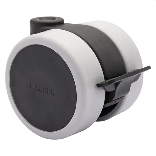 Wagner RO 0117 rullo doppio 60 mm nero con freno 50 kg