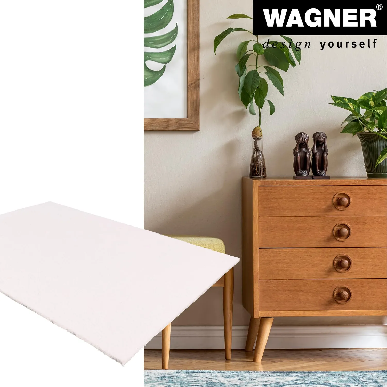 Wagner 15176300 EH 1763 feltro adesivo bianco A3 ritagliabile