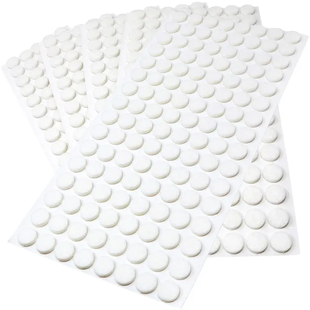 Adsamm feltrini adesivi bianchi tondi 12 mm 640 pezzi