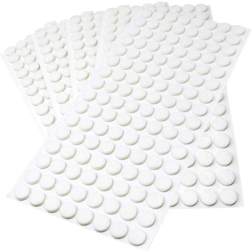 Adsamm feltrini adesivi bianchi tondi 12 mm 640 pezzi