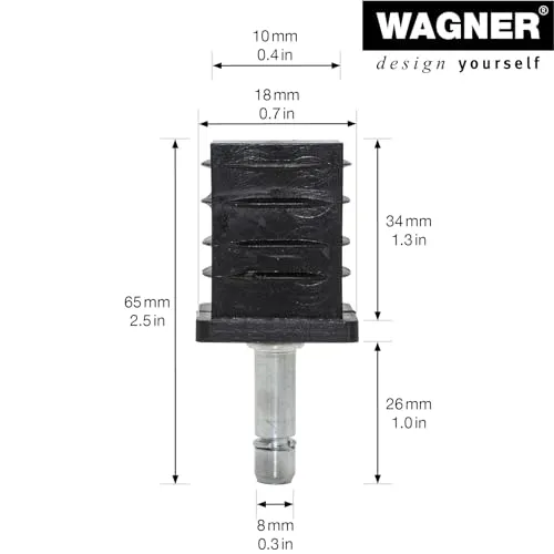 WAGNER RO 0086 perno con manicotto quadrato 2 pezzi acciaio