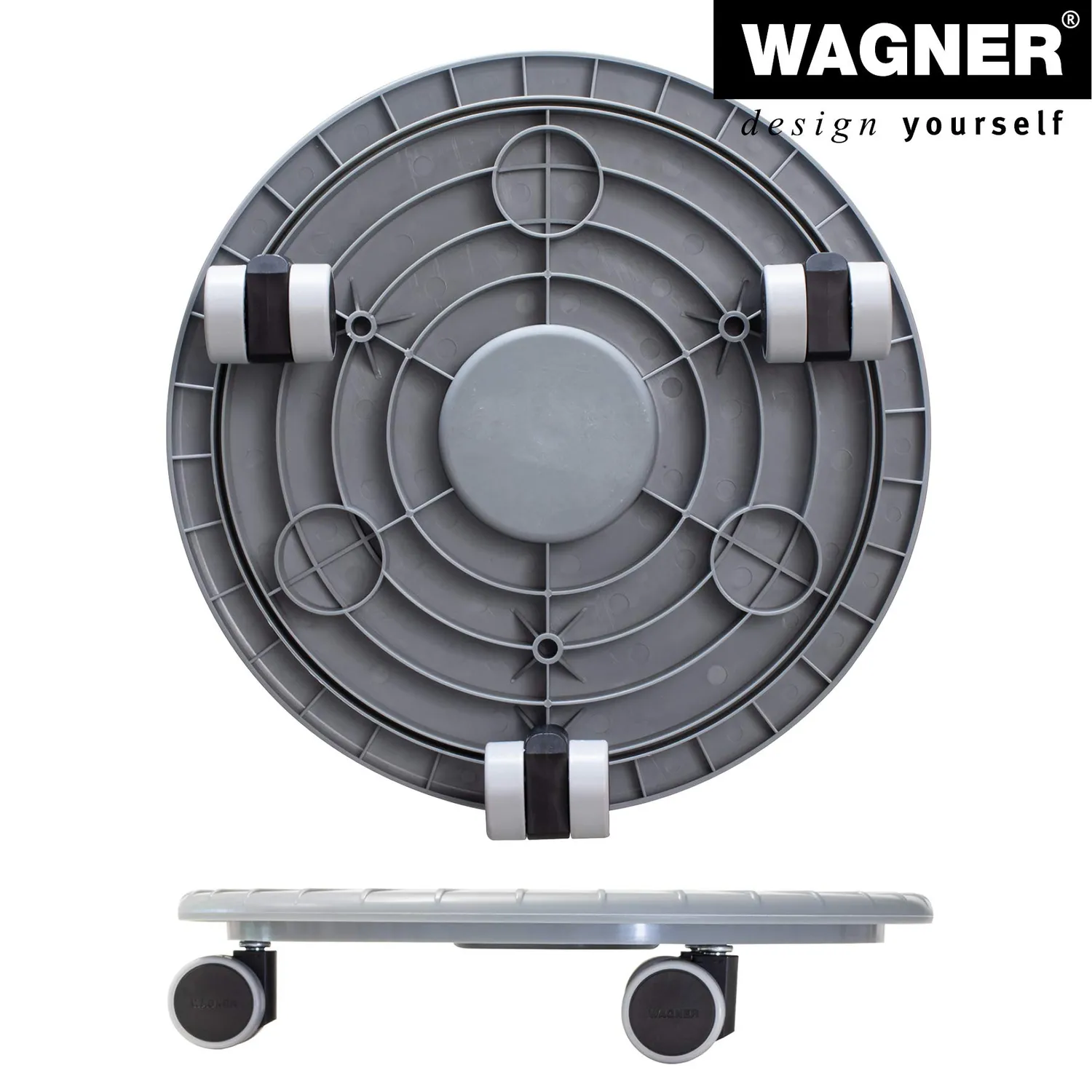 Wagner Flat 20044101 carrello piante rotondo 30 cm grigio