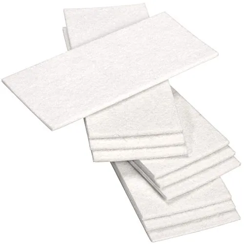 Adsamm feltro autoadesivo 80x180 mm bianco 10 fogli spessore 3,5 mm