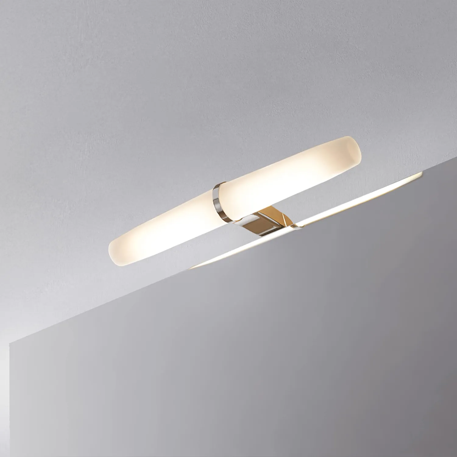 Emuca faretto LED specchio bagno 233mm IP44 cromato