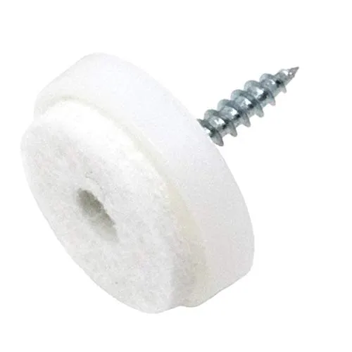 Adsamm feltrini con vite bianchi Ø24mm 16 pezzi tondi