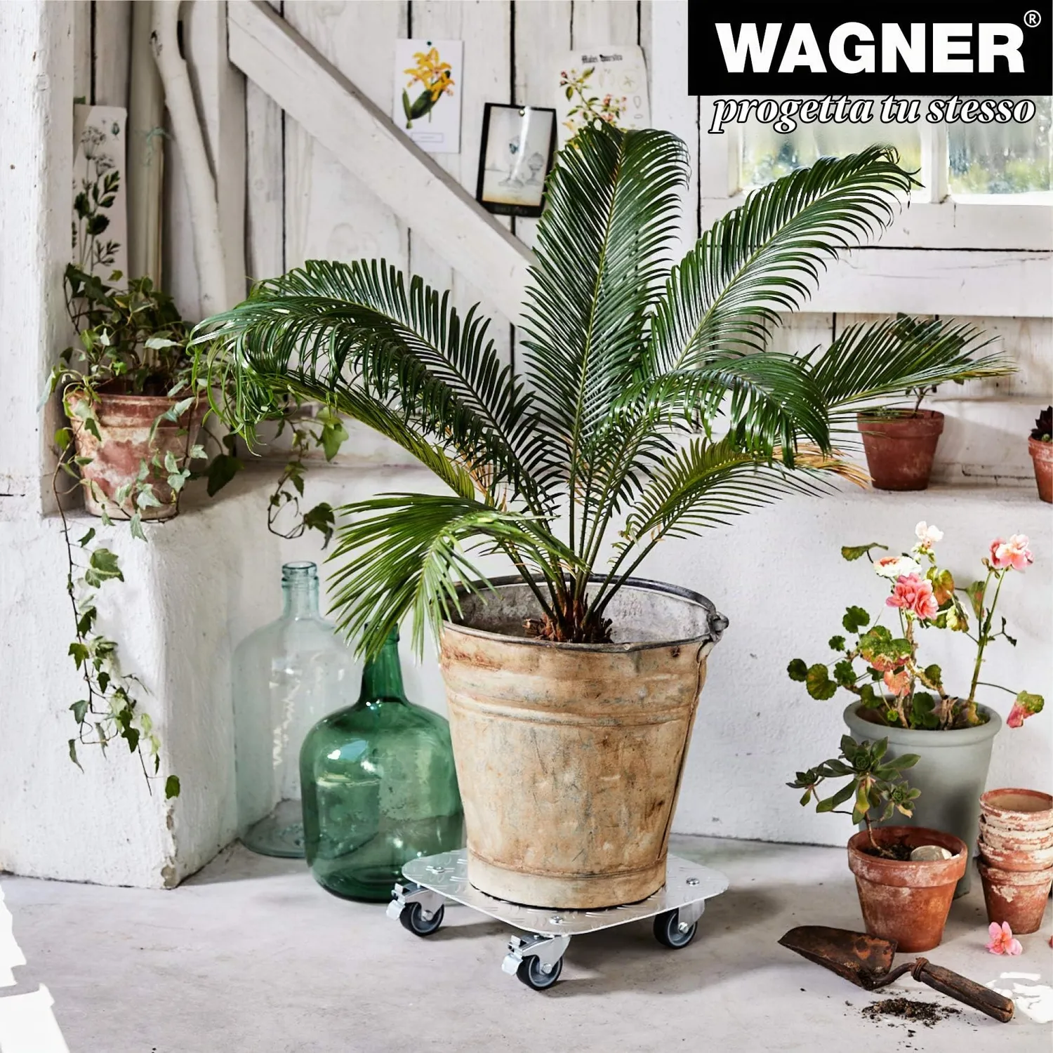 Wagner Alaska 20700301 carrello per piante 29x29 cm alluminio