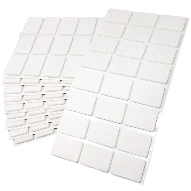 Adsamm Feltrini Autoadesivi 25x35 mm 240 Pezzi Bianchi 3,5 mm