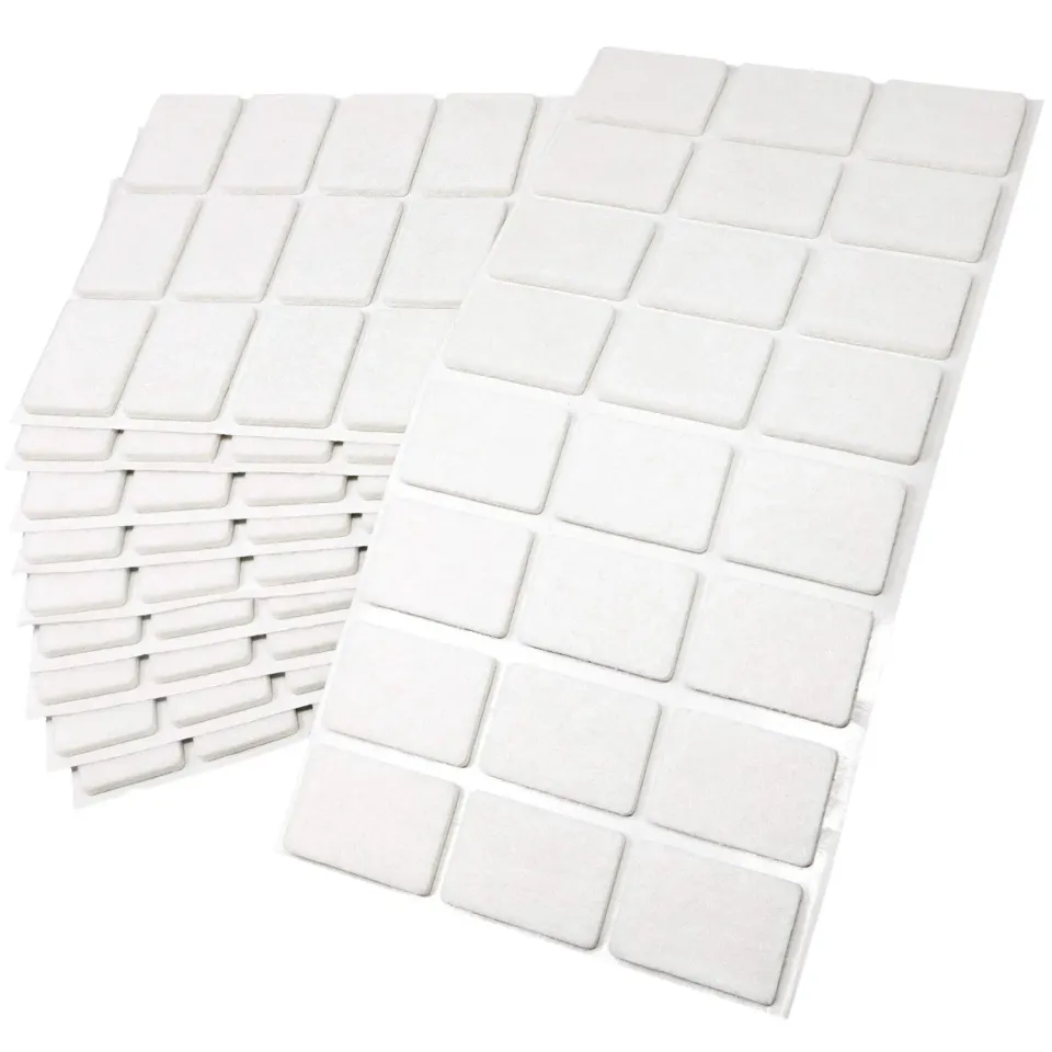 Adsamm Feltrini Autoadesivi 25x35 mm 240 Pezzi Bianchi 3,5 mm