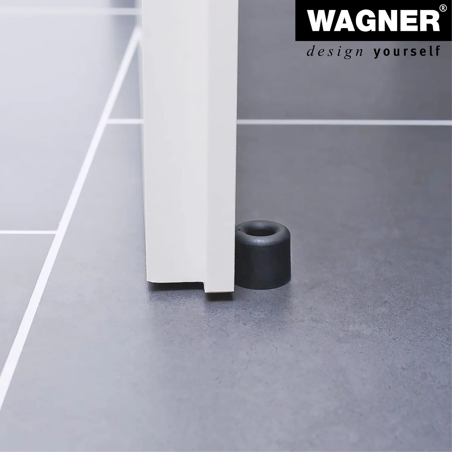 Wagner Vulkano Small fermaporta Ø30 mm rosso