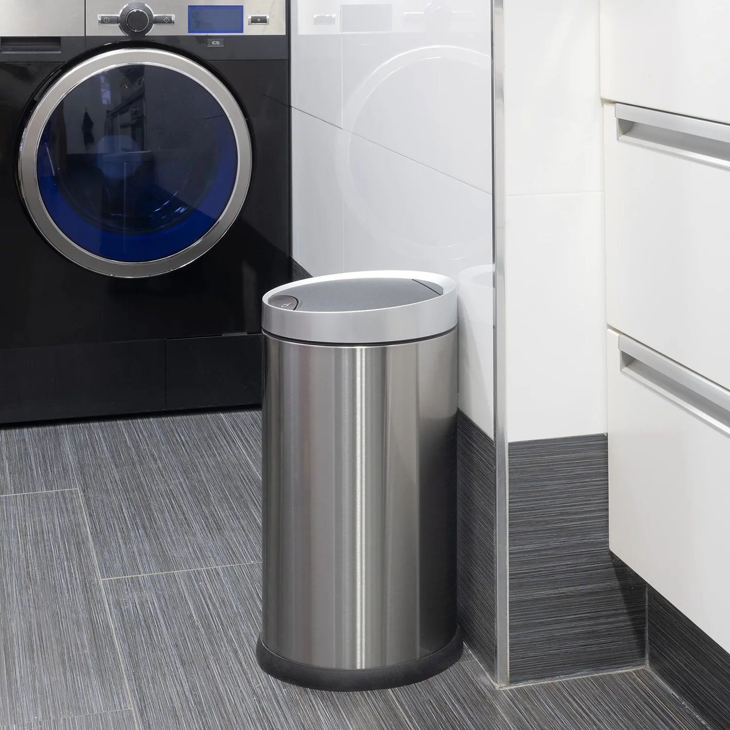 Emuca Recycle pattumiera sensore 20L rotonda inox