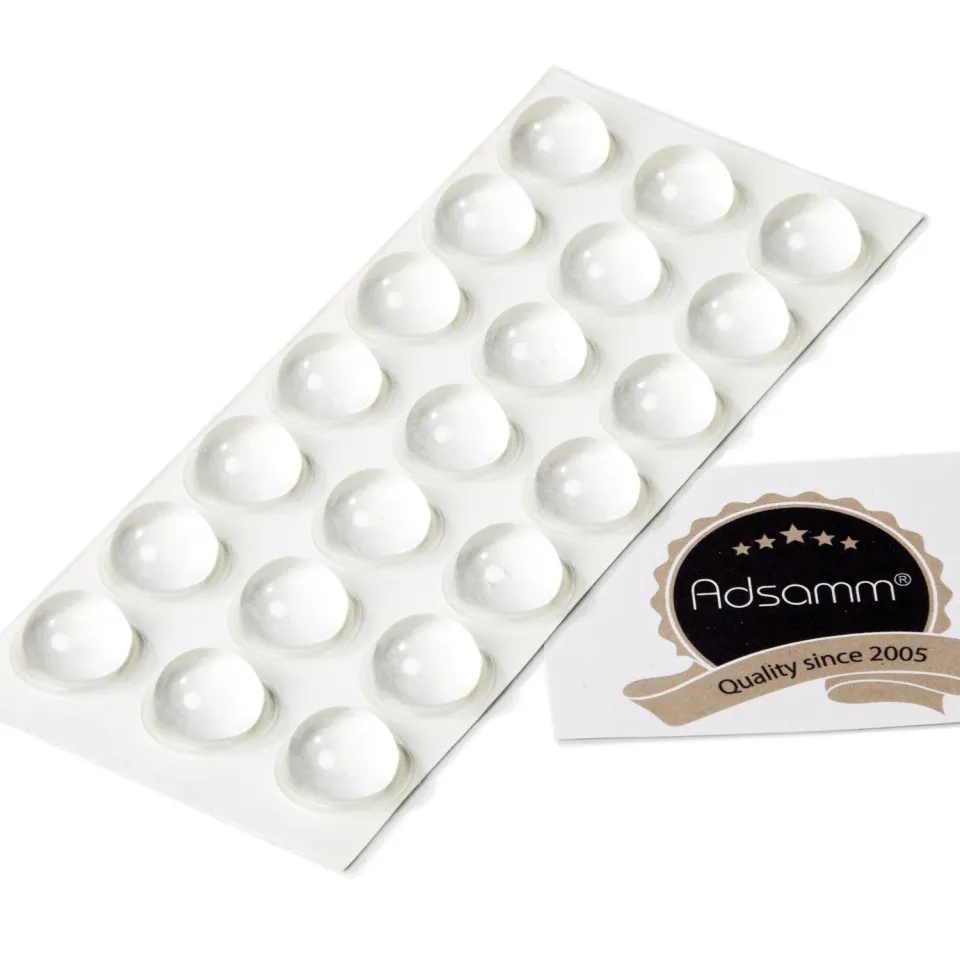 Adsamm paracolpi adesivi trasparenti cupola Ø19 mm x 9,5 mm