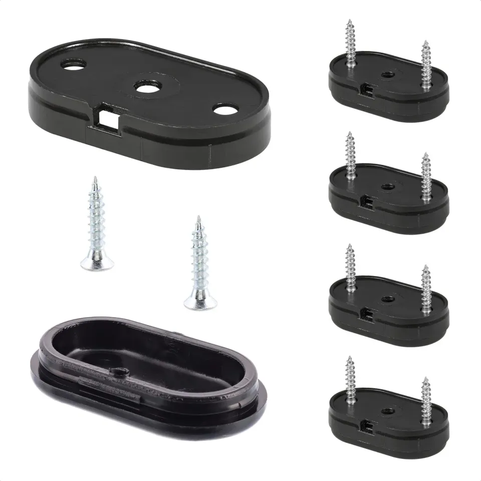 Wagner QuickClick 15783300 piedini avvitare Black 4pz 35x20 mm