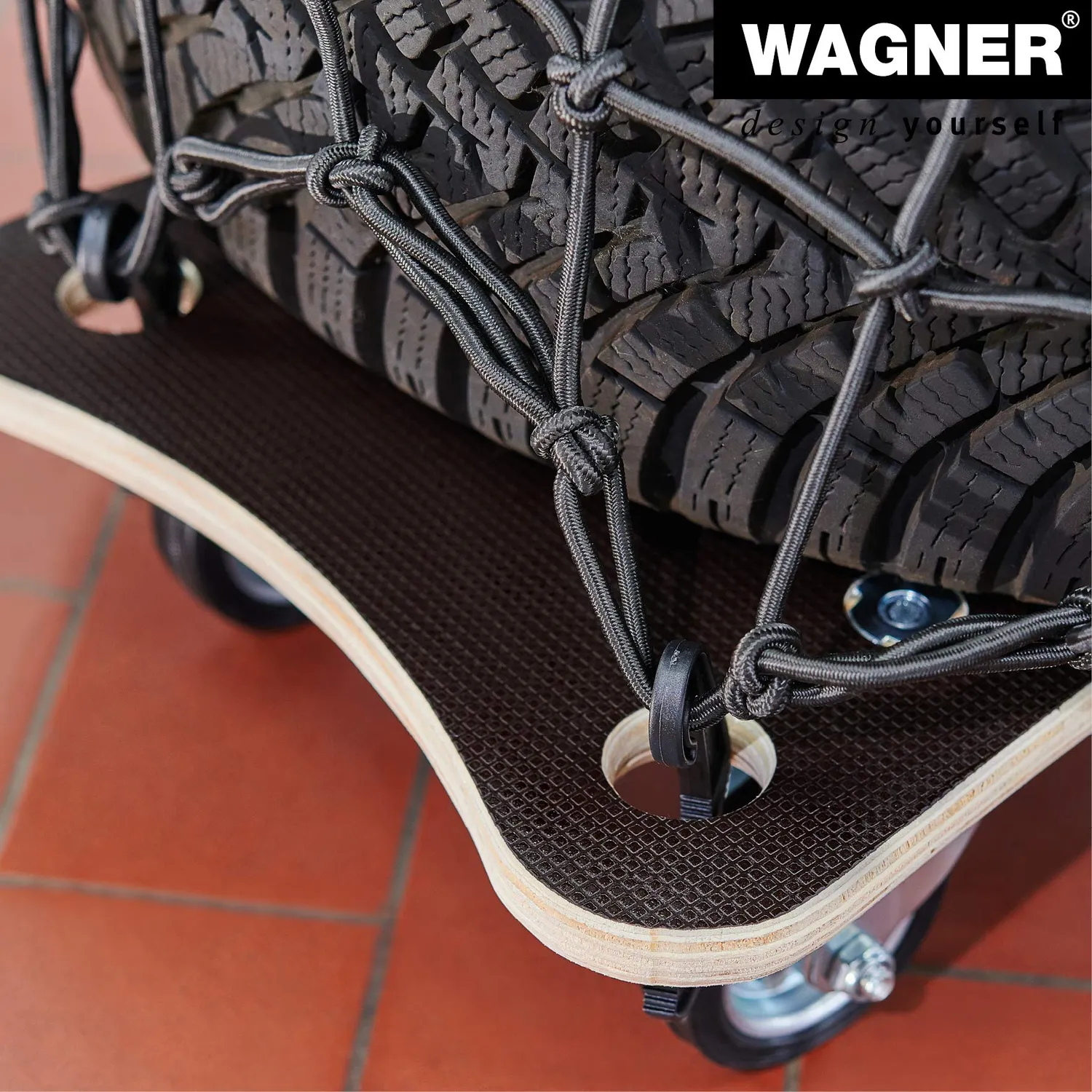 WAGNER MM 3061 rete elastica trasporto 80x80 cm nera