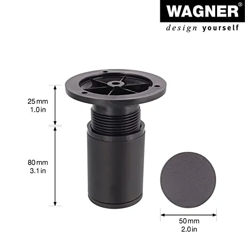 Wagner Telescope Classic 12048101 gamba mobile 80-105 mm nera