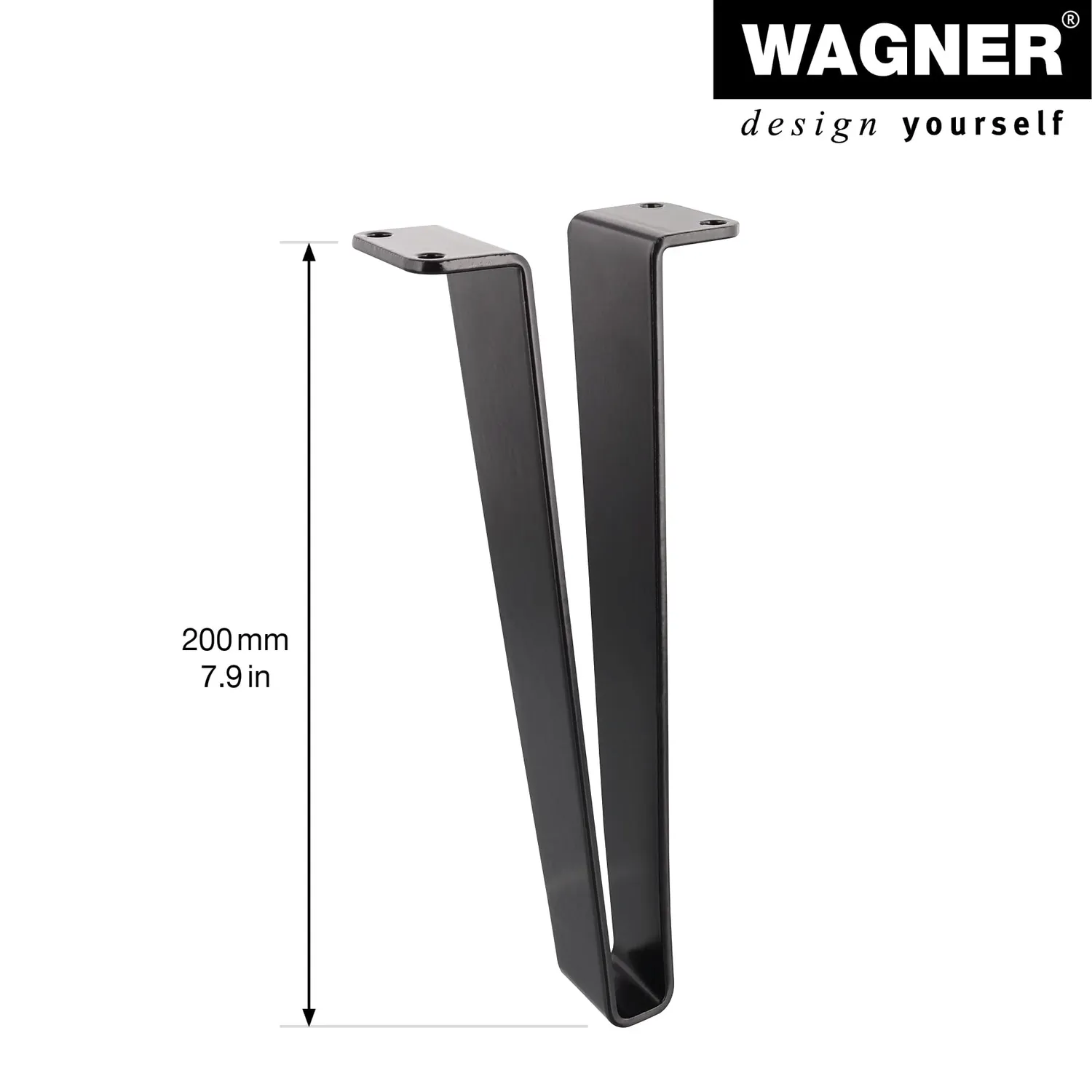Wagner V-Style ST 0620 gamba mobile 200 mm nera