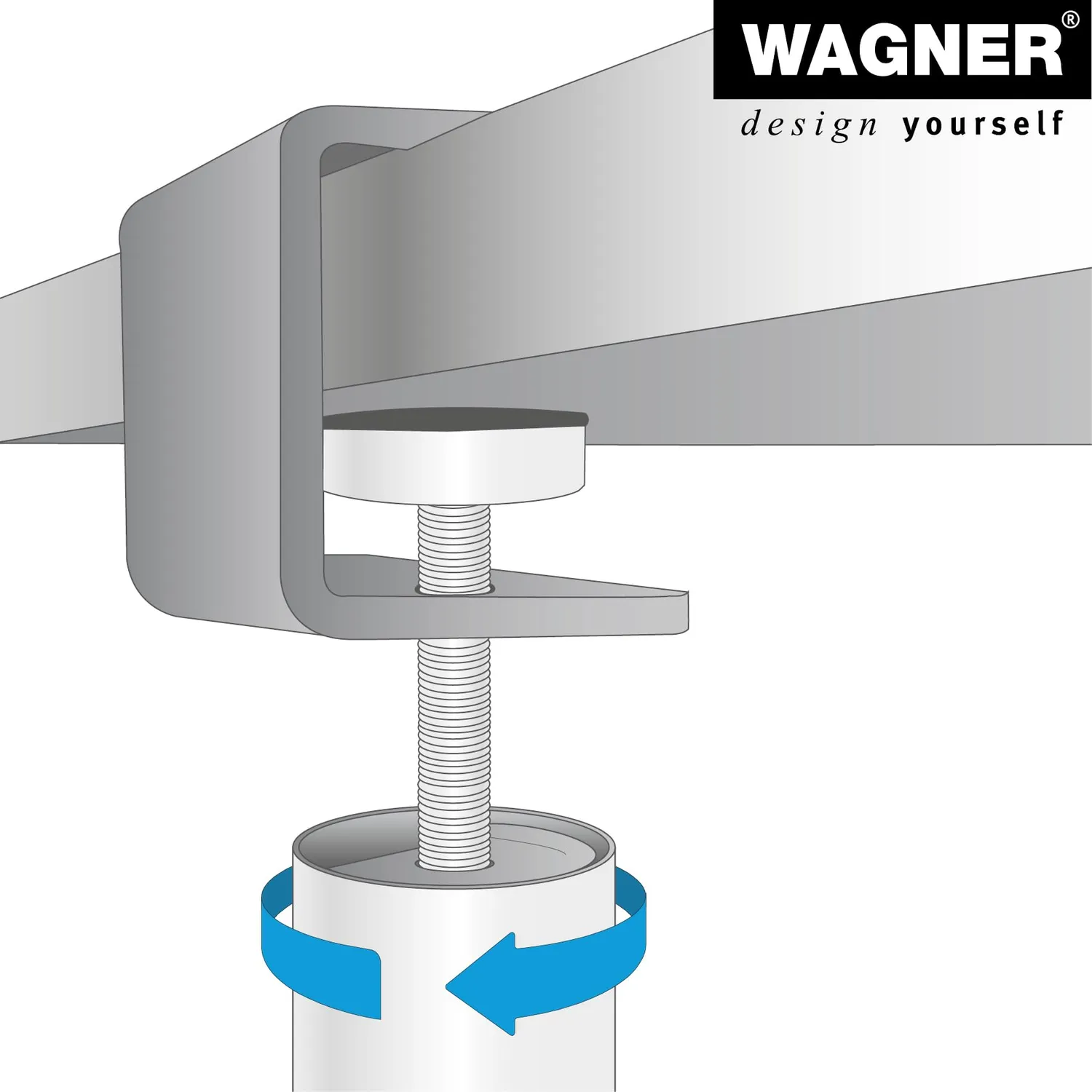 Wagner Teno ST 3956 sistema bloccaggio 60 mm acciaio