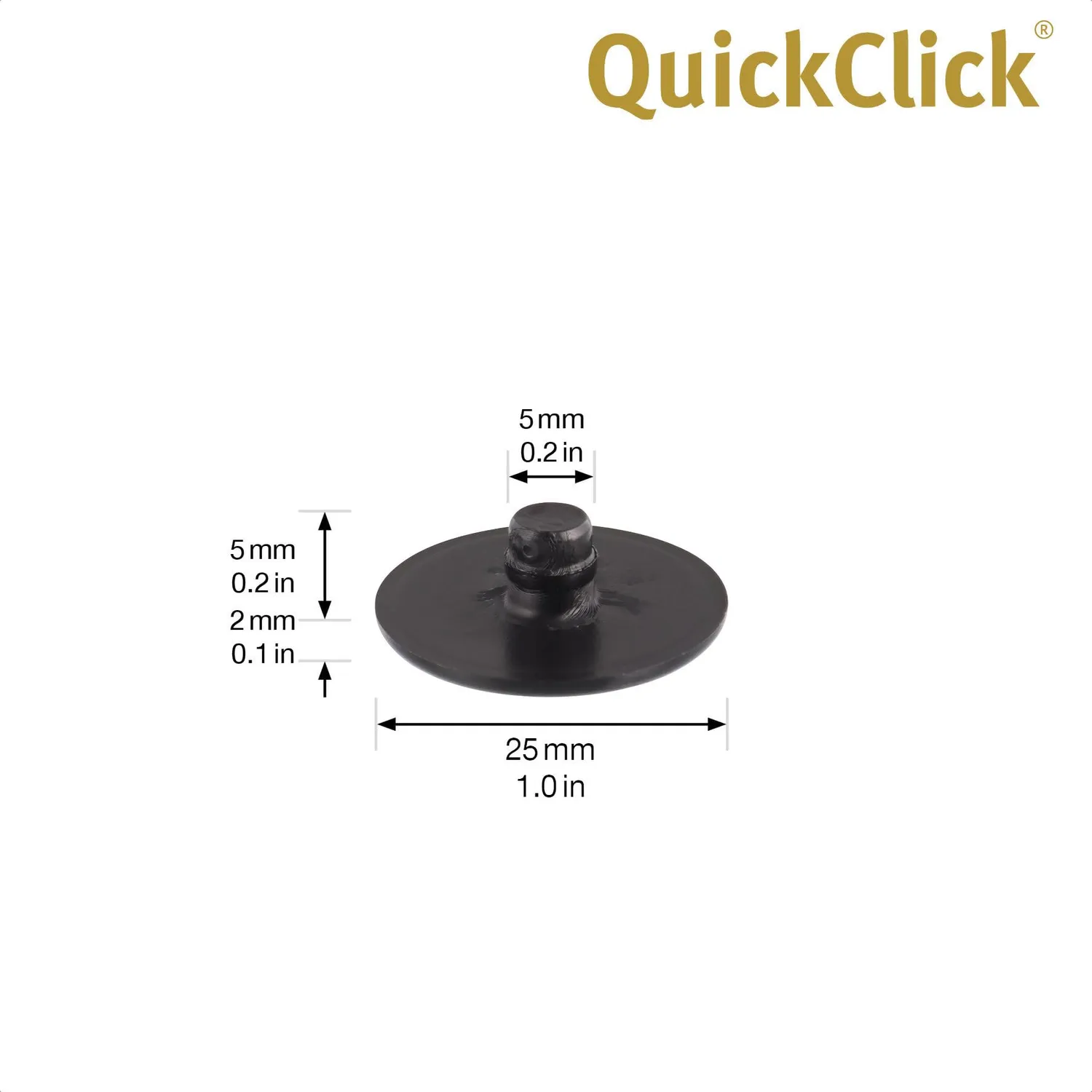 Wagner QuickClick 15788300 feltrini ricambio Ø20mm 8pz Black