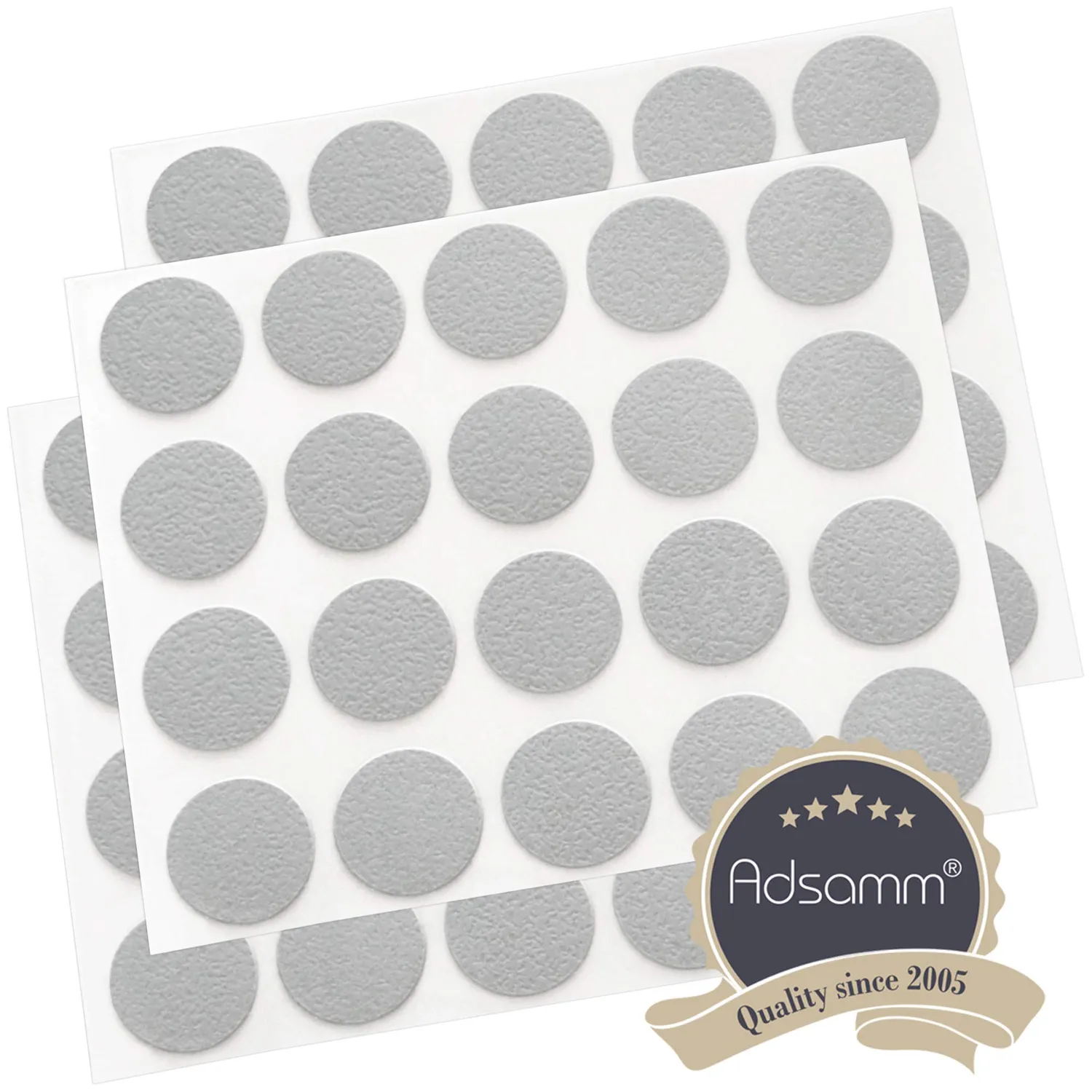Adsamm copriforo autoadesivo grigio chiaro Ø13 mm 60 pezzi