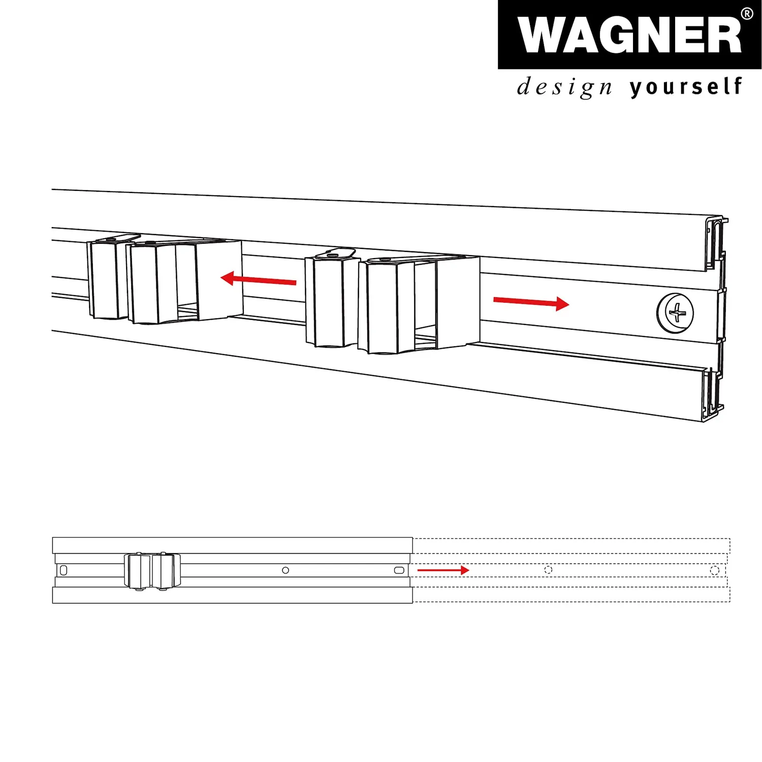 Wagner hooks4tools 15204611 portautensili muro 5 clip
