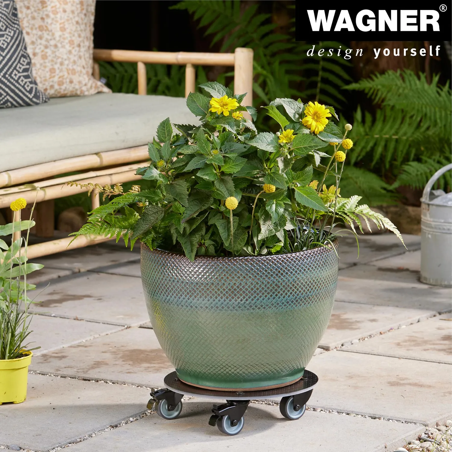 Wagner HPL Deluxe GH 0629 sottovaso ruote Ø29 cm 100 kg