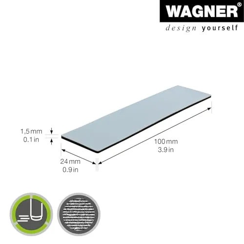 Wagner 16121199 EH 1211 pattini PTFE 24x100 mm grigi scorrevoli