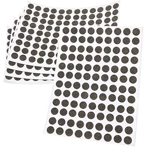Adsamm Feltrini Ultrasottili Ø 10 mm Marroni 540 Pezzi 1,5 mm