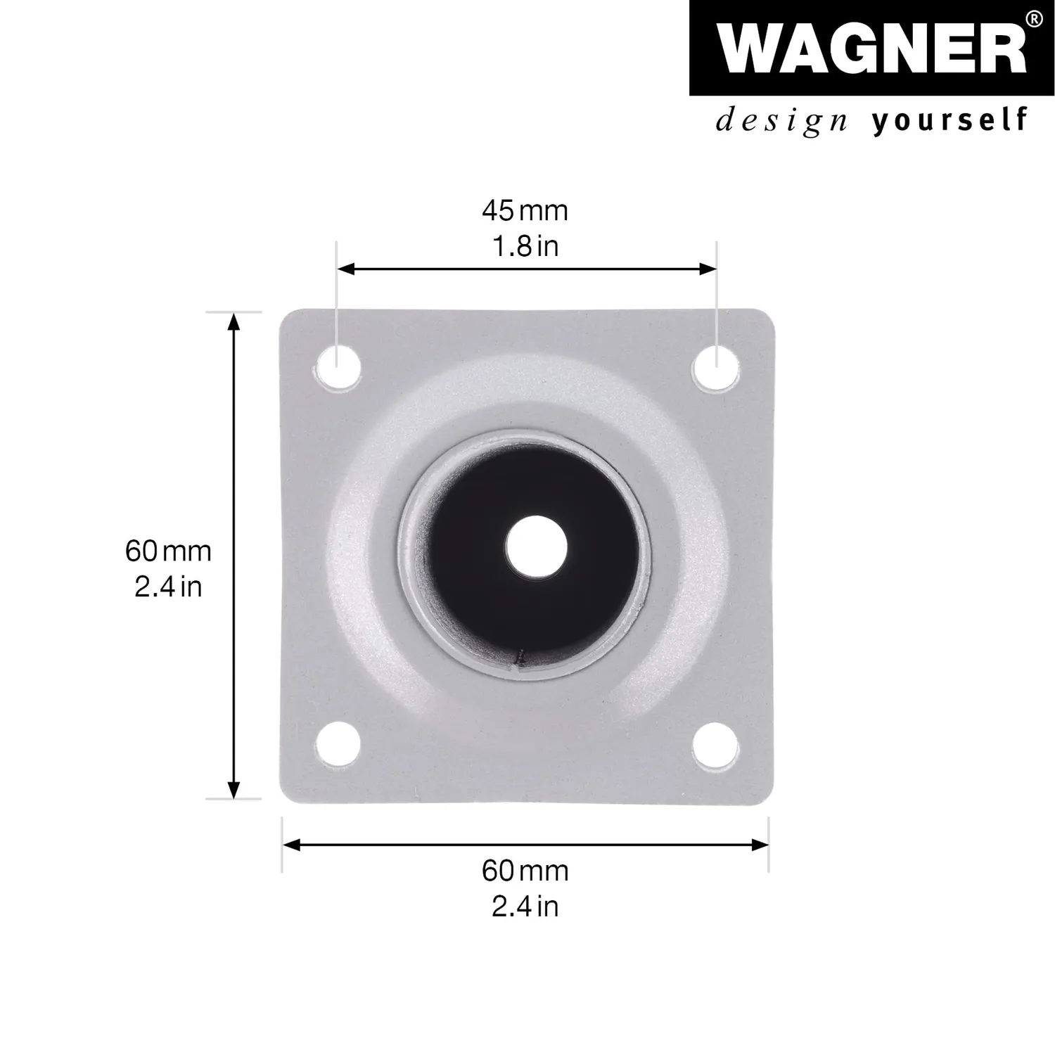 Wagner ST 1837 12183701 gamba telescopica 600-900 mm grigia