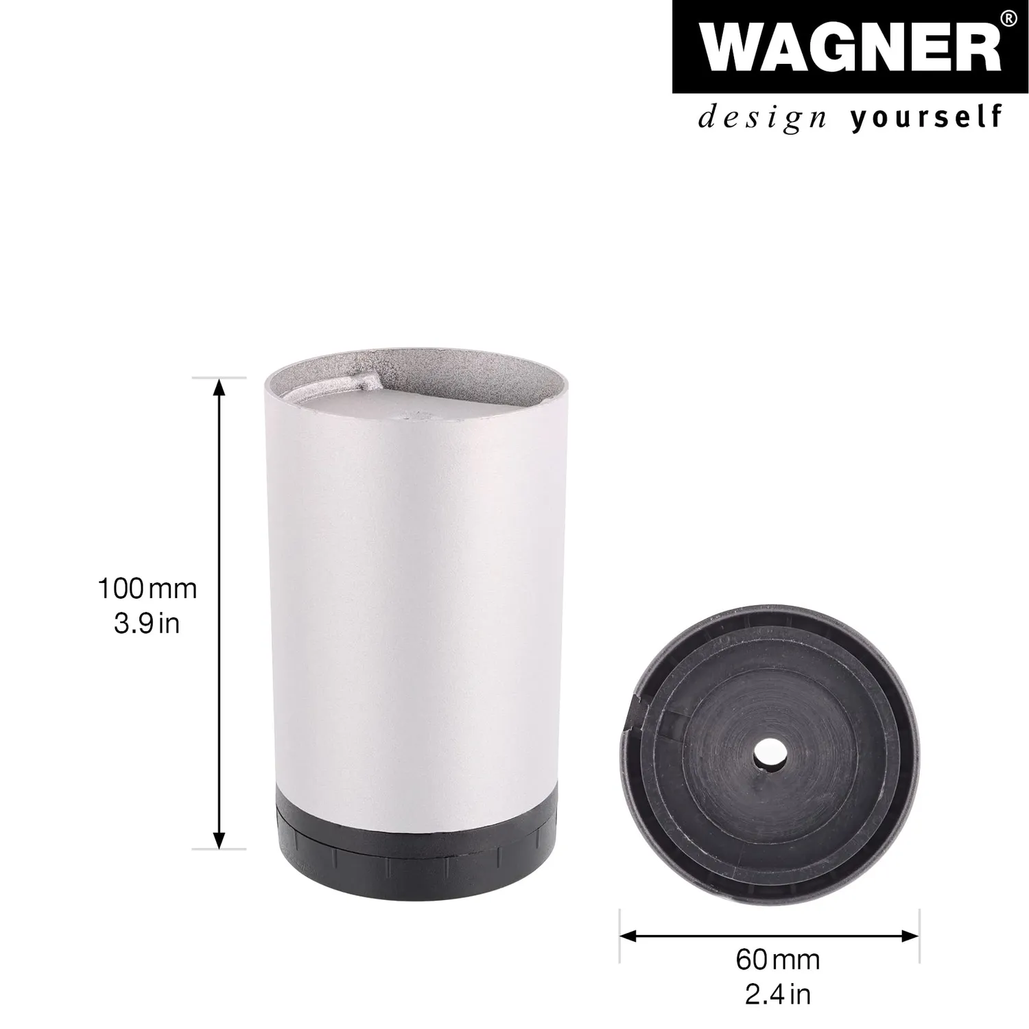Wagner TENO 12341701 tubo gamba mobile 60x100 mm acciaio