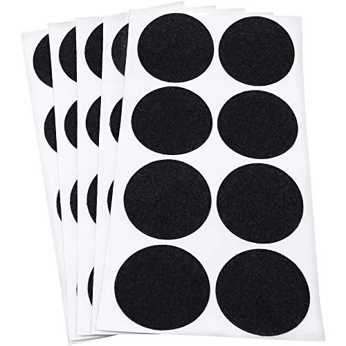 Adsamm feltrini autoadesivi 50 mm neri 40 pezzi ultrasottili