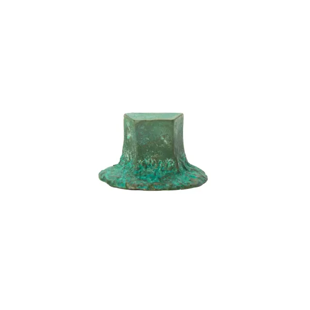 NIVA Design Solido pomello ottone verde acidato