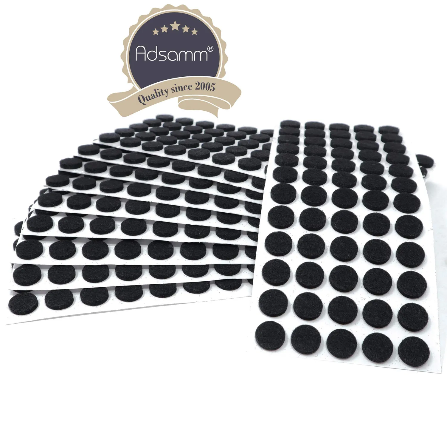 Adsamm Feltrini Adesivi Neri Ø 14 mm 600 pz