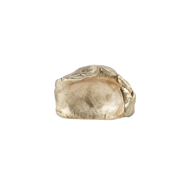 NIVA Design Impronta pomello ottone naturale