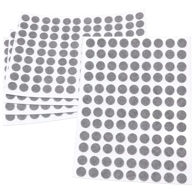 Adsamm feltrini autoadesivi rotondi 10 mm grigio 540 pezzi sottili