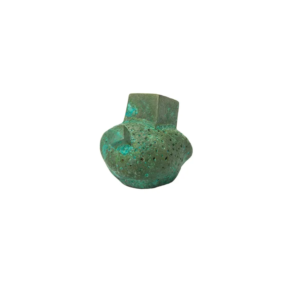 NIVA Design Pietra pomello ottone verde acidato