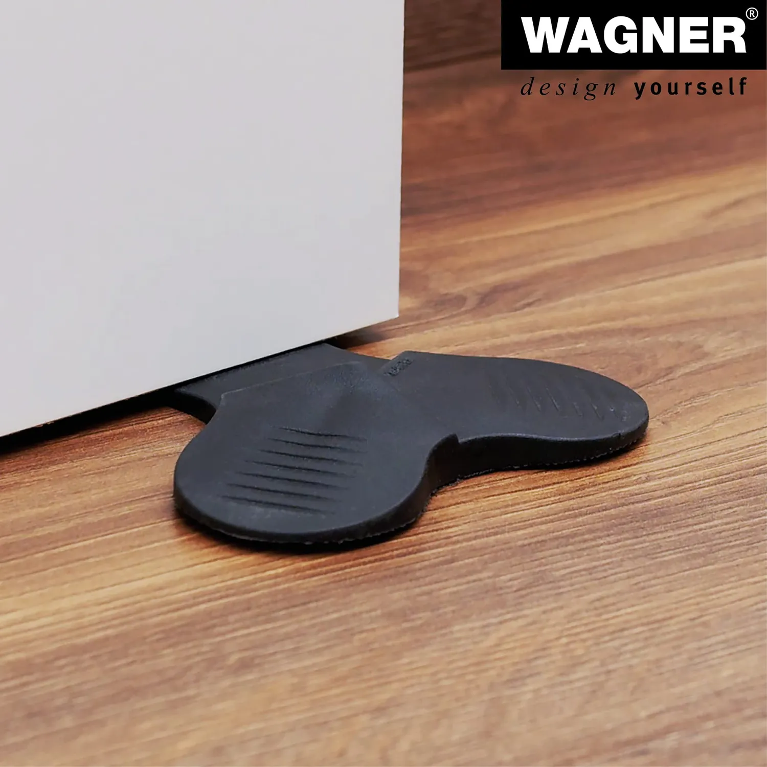 Wagner 3Stop fermaporta cuneo nero Ø108 mm
