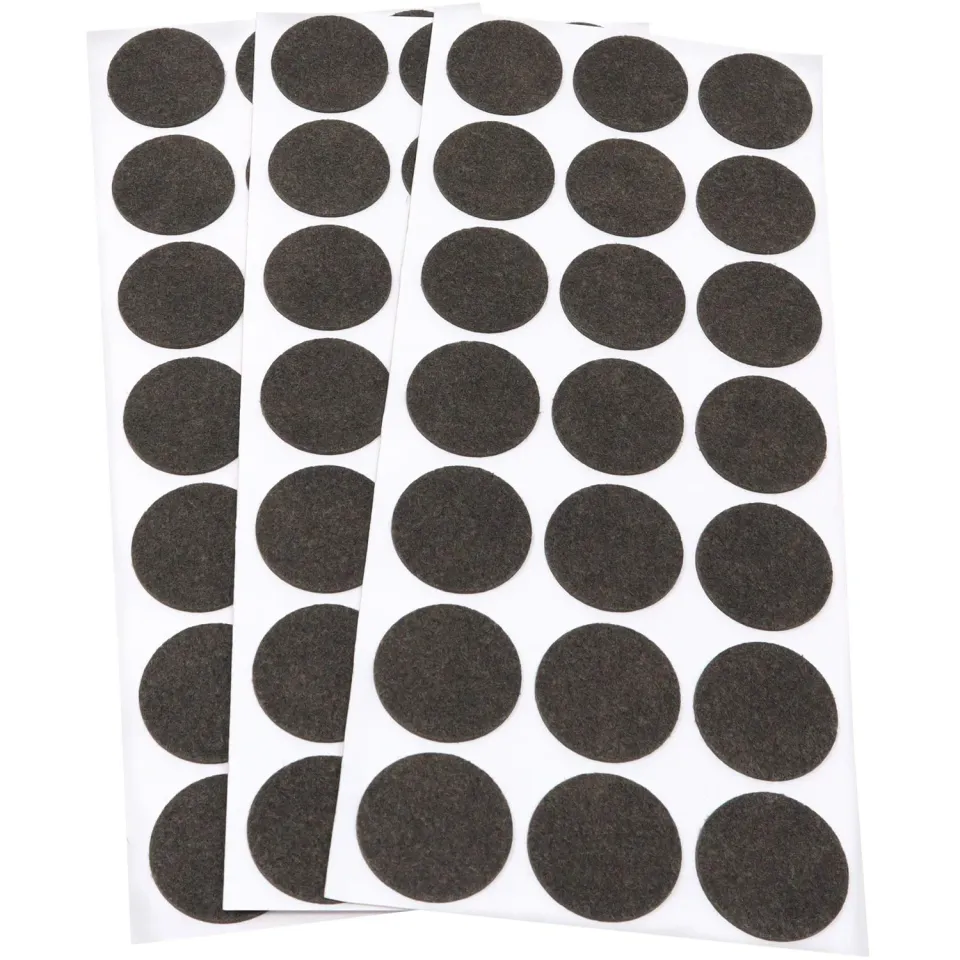 Adsamm feltrini ultrasottili marroni 30 mm 63 pezzi viscosa 1,5 mm