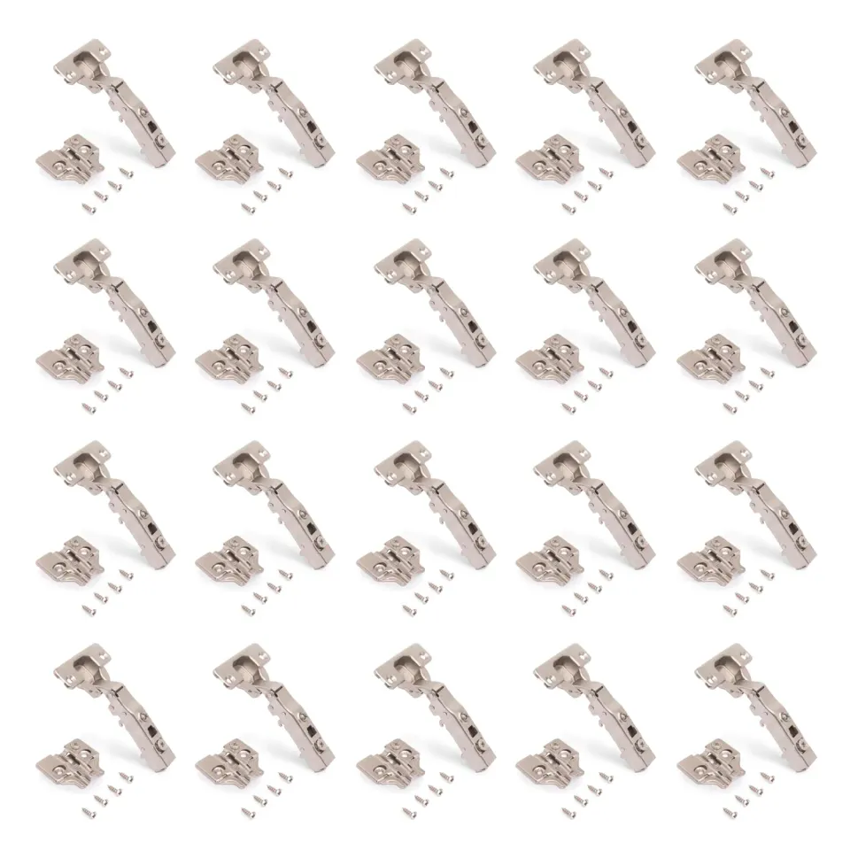 Emuca X91 1011007 Cerniera Collo Dritto Set 20 Pezzi 100°
