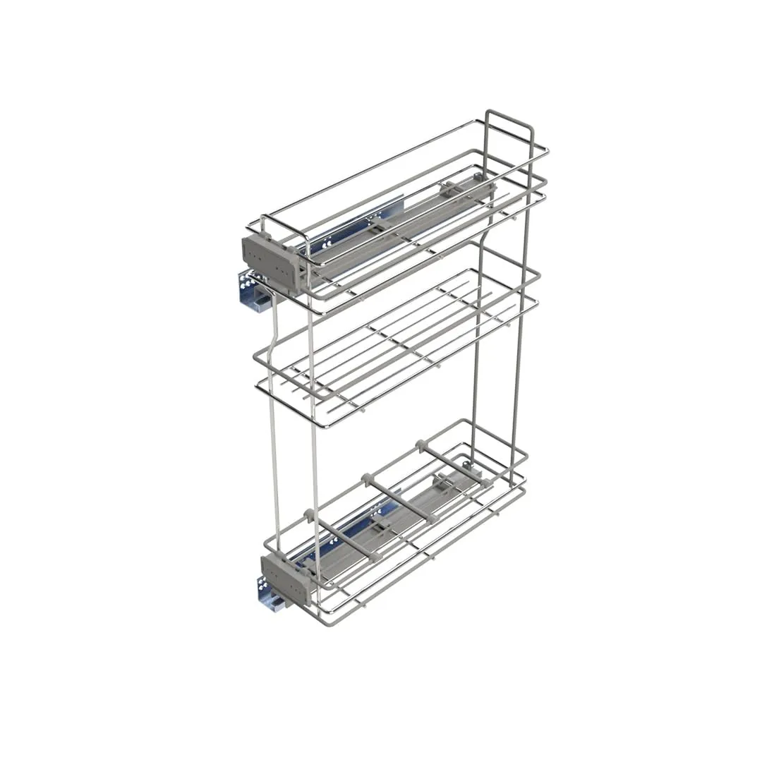Emuca portabottiglie estraibile 200mm 480mm 30kg cromato