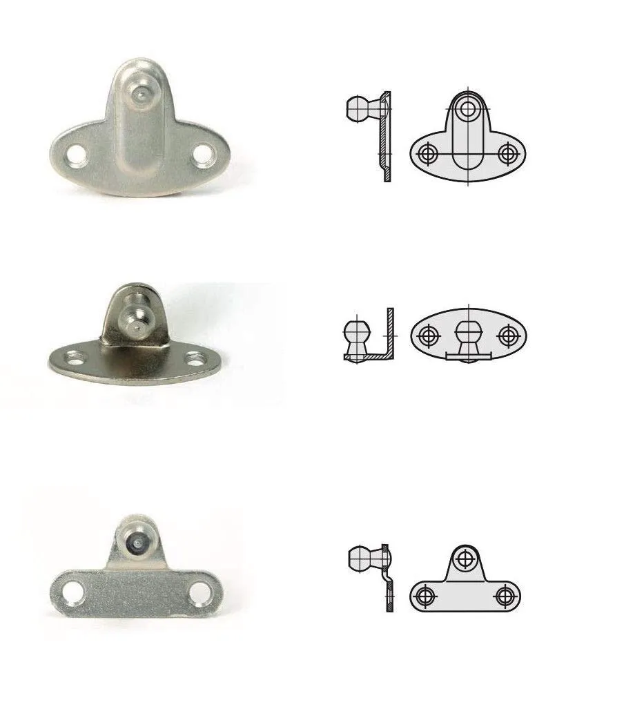 Indaux pistone gas vasistas 276 mm 10 kg con ganci