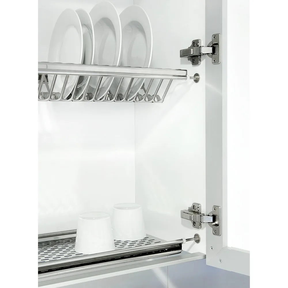 Emuca scolapiatti pensile inox 70 cm argento gocciolatoio