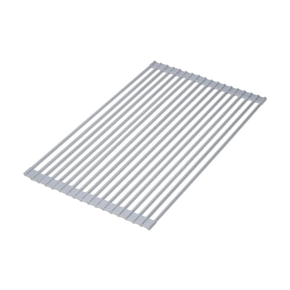 Emuca scolapiatti arrotolabile acciaio silicone 33x52 cm